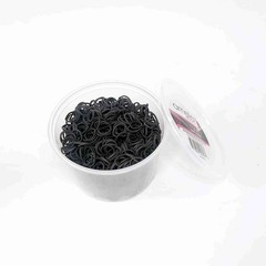 Amelia Beauty | 1000 Count 1/2″ Rubber Bands | Premium US Made Black