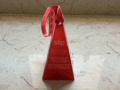 New Slip Pure Mulberry Silk 3 Skinny Hair Scrunchies Set Coral Pink Ornament