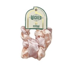 Conair Glinda Twisted Jumbo Hair Scrunchies, Emerald Pink/Gold – 2 Count