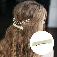 4Pcs French Barrette 1 Count (Pack of 4), Black, White, Amber, Leopard Print