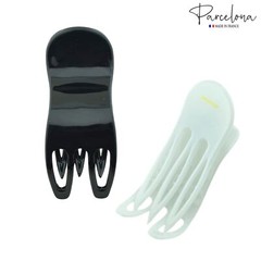 Parcelona French Simply Bear Paw Medium 3” Cellulose Set of 2 Hair Claw Clips