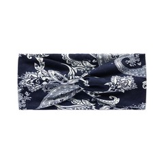 Vintage Cross Turban Hair Band Bohemian Print Bandana Headband Hair Accessories