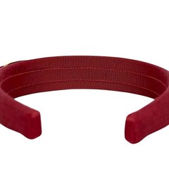 Salvatore Ferragamo headband, red, Vara ribbon, canvas,