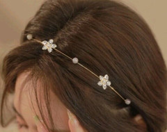 BEAUTIFUL FAUX PEARL & FLOWER DECOR HEADBAND