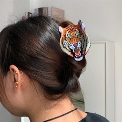 Novelty Tiger Claw Clip,Acrylic Clip for 1 Count (Pack of 1),