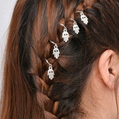 10x Women Girl Beads Dreadlocks Beads Hair Braid Rings Cuff Clips Accessories