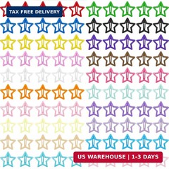 Star Hair Clips Multiple Colors Snap Hair Barrettes Non Slip Star Hair Accessori