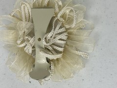 Vintage 50s 60s Hair Barrette Large Flower Clip Floral Beauty Accessory Pearls