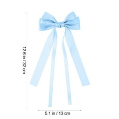 6 Pcs Ribbon Hair Clip Bows Hair Clips Satin Hair Bows Bowknot Barrettes Alligat