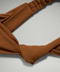 Lululemon Athletic Knot Stoping Headband Running Workout Butter Nut Brown NWT