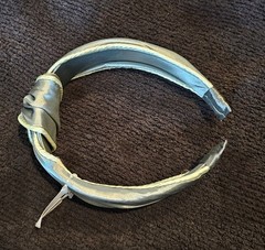 NWT Anthropologie Satin Top Knot Headband Olive Sage Green Piped Trim Hair Band