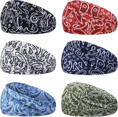 6Pcs Bandas Deportivas para Hombres,diademas Cintas Finas Antisudor para Correr