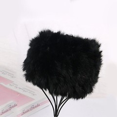 Women Thick Warm Hairband Winter Fluffy Hair Band Wide Edge Plush Headband Soft