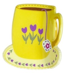 Unique Coffee Cup Print Hair Claw Light weight Durability Acrylic Hair Clip