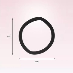 scünci No Damage Super Comfy Hair Ties, Black, 20pc, Fine Hair
