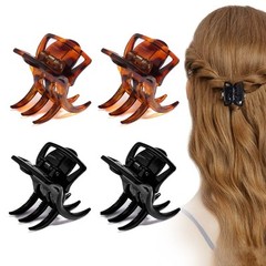 4 Pack 2.0 Inch Hair Claw Clips Big Size Hair Jaws for Women Thick Medium Hair