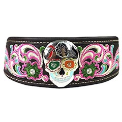 Montana West Sugar Skull Headband, Coffee- NWT