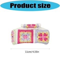 Light weight Fabric Knitted Hair Clip Comfortable Wear Knitting Hair Claw
