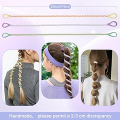 5 PCS Spiral Hair Ties, Rip Tie Ponytail Holder, Tangle-Free, Women, Girls