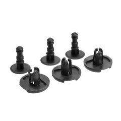 100pcs – 7mm Nylon Clips Plastic Push Type Rivet Retainer One Size, Black