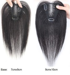Super thin&breathable swiss base 100% human hair topper hairpiece for women 10″