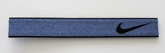 Nike Pro Swoosh Headband 2.0 Elastic Logo Heather Lt Game Royal/Black