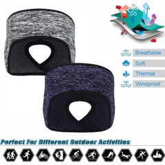 Women’s Ponytail Headband Ear Warmer Head Wrap Yoga Hair Band Running Sweatband