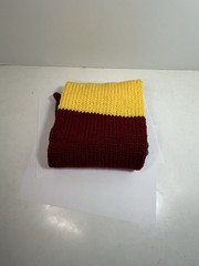 Hand Knit Red Yellow Green Rasta Colors Hair Wrap Tube Xtra Large 34” Long New