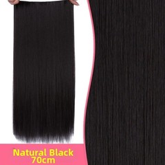 High Temperature Clip In Hair Extensions 5 Clips Straight Weft 50cm 60cm 70cm