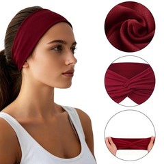 10 PCS Sports Headbands for Women & Men Elastic Wide Hair Band for Running Yoga