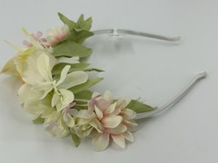 NEW ICING Claires Pastel Flowers Headband Womens Hair Accessory