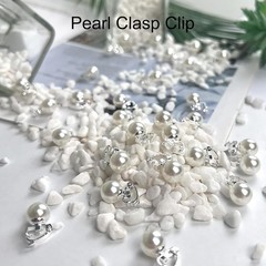 30Pcs Pearl Hair Clips Slide Bridal Accessory Geometric Snap Hairpins Barrette