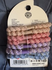 SCUNCI WICKED MOVIE 8 PIECE ELASTIC HAIR TIES PINK, PURPLE, BLUE – NEW
