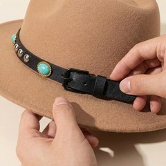 CZMZHFC Cowboy Hat Bands for Men, Turquoise Hat Band for Western Style, Durab…