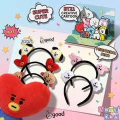 BT21 CARTOON DOLL HEADBAND – K-POP ANIME COSPLAY DECOR ACCESSORY/ BTS INSPIRED