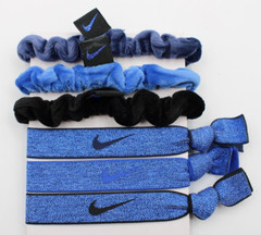 Nike Ponytail Holders Hairbands 6 Pack Game Royal/Midnight Navy Adult Unisex