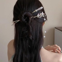 6Pcs Chinese Hair Sticks Butterfly Flower Hair Pins for Women Decorative Hairpin