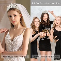 Birthday Sash and Tiara – Silver AB Crystal Princess Crown ab sliver