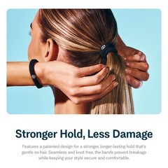 Medium Hold Hair Bands – Seamless Spandex Nylon Ties for All Hair Types – Damage
