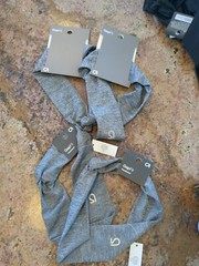 Lot 4 new GAPfit gap twist-front True grey space dye Headband $14+ ea! One size
