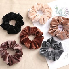 Large Velvet Elastic Hair Rope Scrunchie Ponytail Holder Rubber Band Accessori