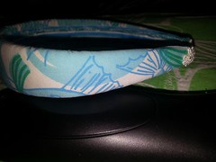 LILLY PULITZER 1.25″ Wide Headband – White Label Print “SPLASH” – New