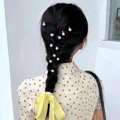 30Pcs Pearl Hair Clips Slide Bridal Accessory Geometric Snap Hairpins Barrette