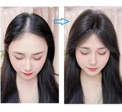 3.15″x4.3″Seamless edge 100% Human Hair Hairline Head Top Topper Clip in 10″