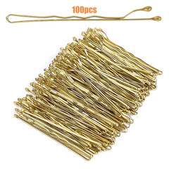 100Pcs Bobby Pins Blonde Hair Pins Kit for Women Girls Kids Premium Wavy Blonde