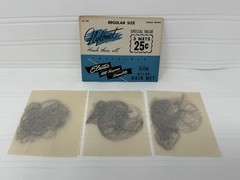Vintage Nylonet Elastic DuPont Hair Net – Set of 3 – No. 103 – Medium Brown