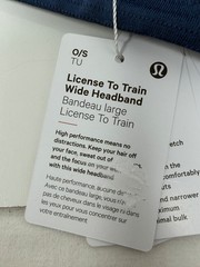 Lululemon License to Train Wide Headband Blue Twill