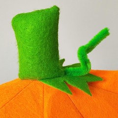 3 Pcs Halloween Pumpkin Headband Green Leaf Hat Pumpkin Hair Hoops Orange Hea…