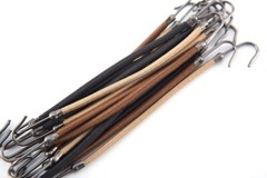 15Pcs Ponytail Hooks Elastic Hair Bands Hair Bungee Cords With Hooks Rubber Band