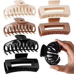 Cloud Claw Clips,Hair Clip for Women Soft 6 Count (Pack of 1), Pink